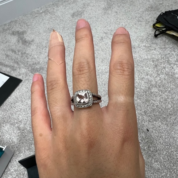 david yurman petite albion ring in morganite - Picture 4 of 6